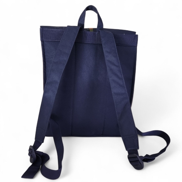 HERSCHEL SUPPLY CO. unisex cream navy colorblock City Mid Volume backpack - Picture 10 of 16